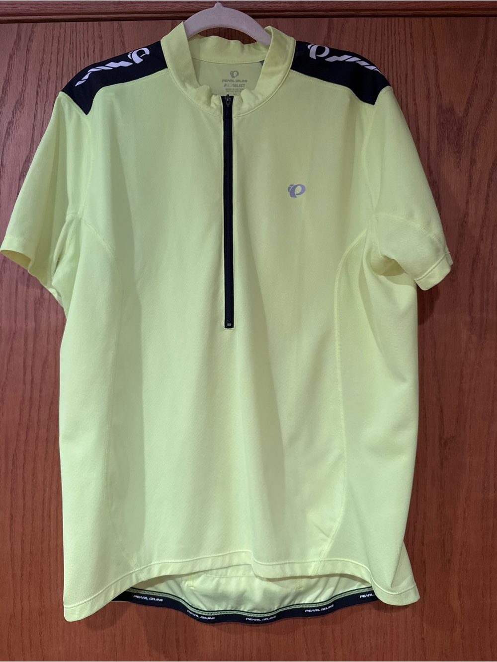 Pearl Izumi Men’s Neon High Vis Yellow Cycling Jersey with Black Trim